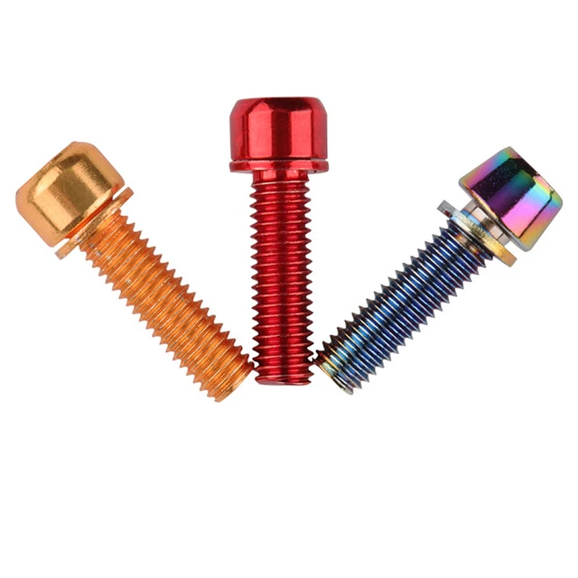 4pcs Bicycle Handlebar Stem Fixed Screw Stainless Steel Mountain Road Fixed