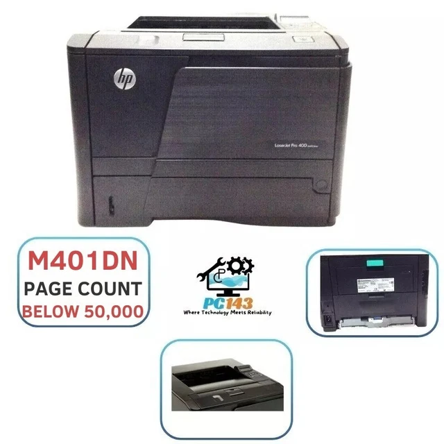 HP LASERJET 400 M401dne Duplex Mono Printer No Toner Included Page ...
