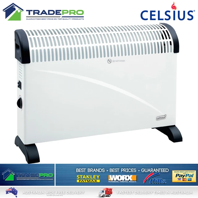 GERMANICA CONVECTION FLOOR Heater Adjustable Thermostat 3 Power Settings  2000W— $39.99 - PicClick AU