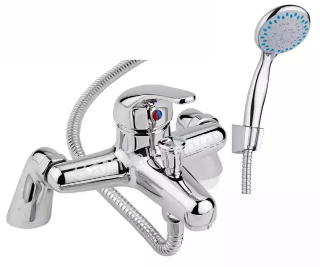 Luxury Bathroom Chrome Sink Bath Filler Tap Shower Mixer Taps with Hand Held