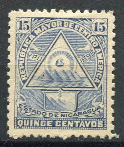 Nicaragua 1898 Mi. 103X Neuf * MH 100% 15 C, armoiries