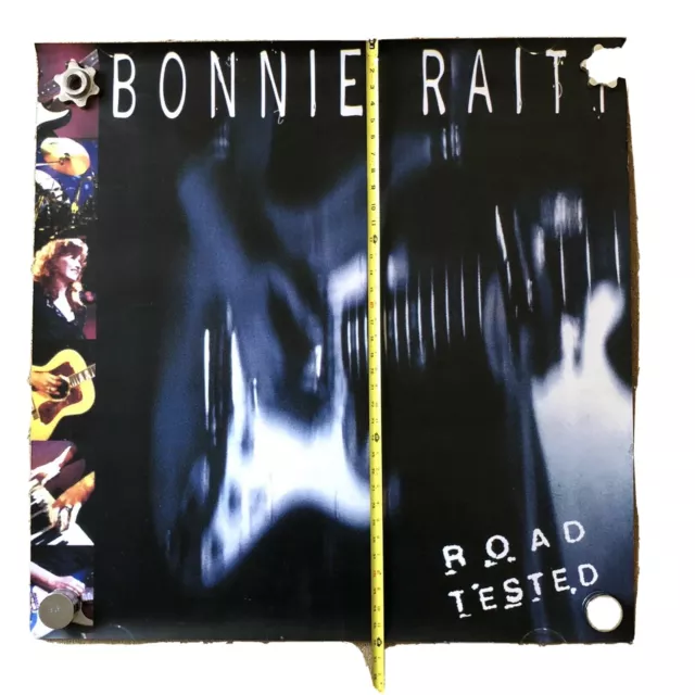 Bonnie Raitt 1995 Road Tested original RARE 36” X 36” Light box promo poster