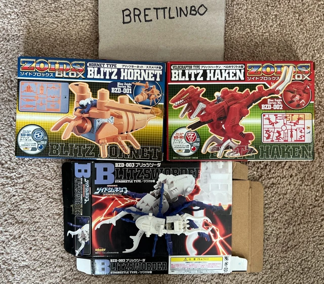 Zoids - 3 Blitz Kits - 2 Boxed, one built with Box