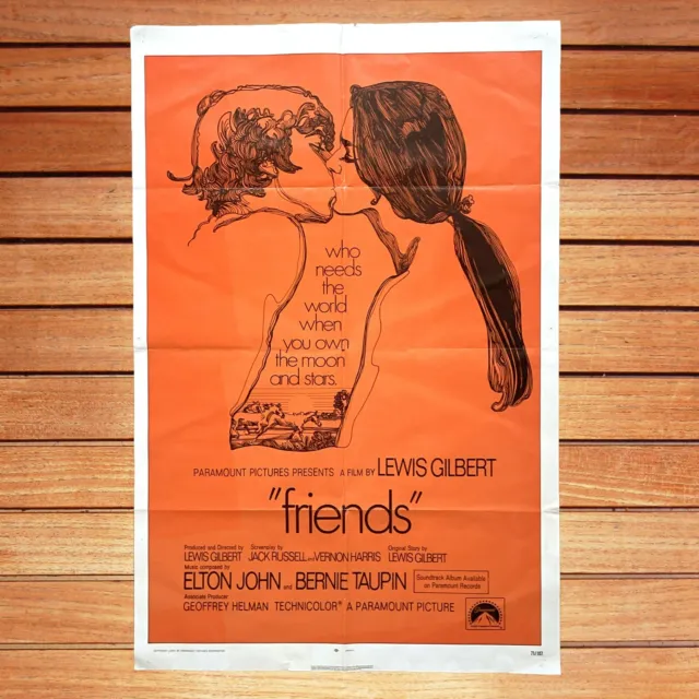 Friends 1971 affiche US originale 104 x 69 cm Elton John  one sheet american