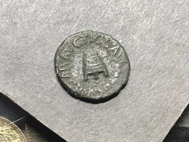 🏛️Roman Antique AD 41-54 CLAUDIUS AE Quadrans. Roman Empire