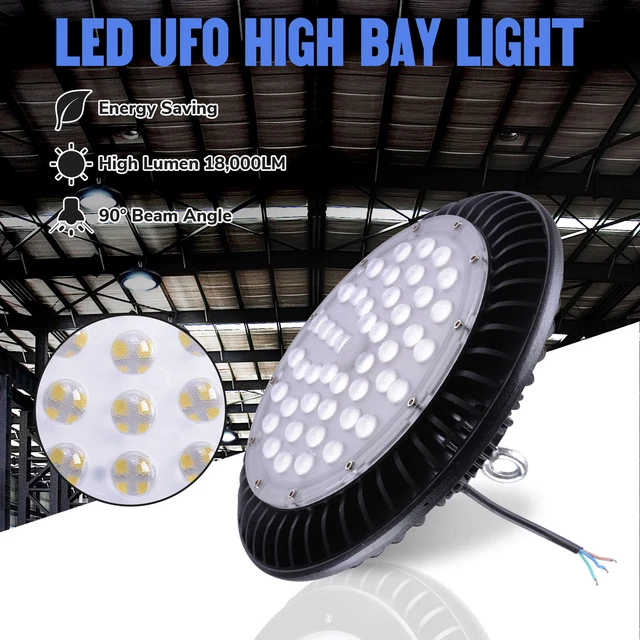 DELight® 150W UFO LED High Bay Light Lamp 18000lm Commercial Factory Warehouse