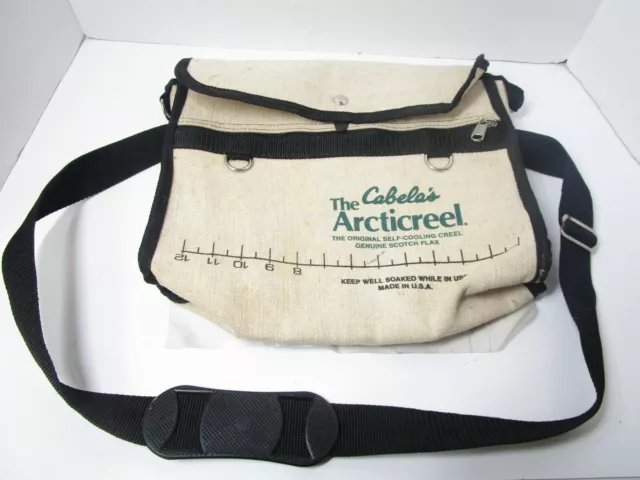 CABELA'S ARCTICREEL CREEL Trout Fishing Bag Vinyl Lined Unused NICE $84.88  - PicClick