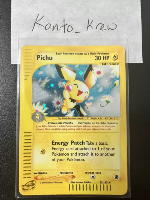 Pichu 22/165 Expedition Carta Pokémon Card English Original Holo GCC gioco