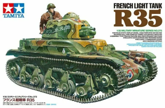 Maquette 1/35 French Light Tank R35 inclus figure tanker Modelismo de Tamiya
