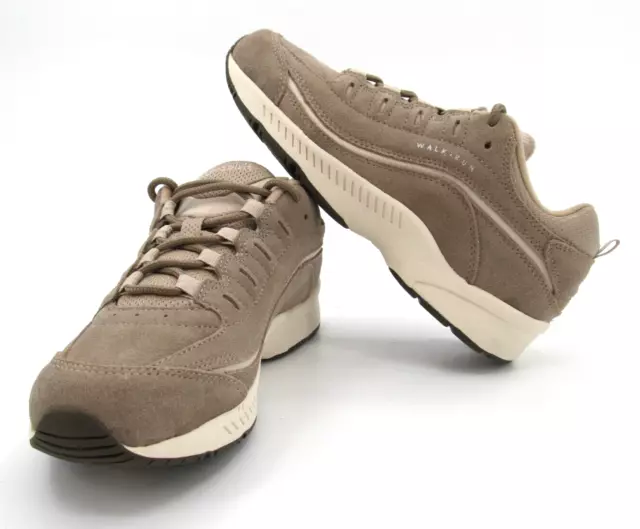 Easy Spirit ROMY Sneakers Womens Size 6.5M Taupe Suede Leather Walking Running