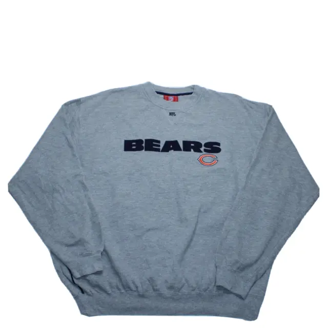 Vintage NFL Chicago Bears Sweatshirt USA American Football Grey Jumper Size XL