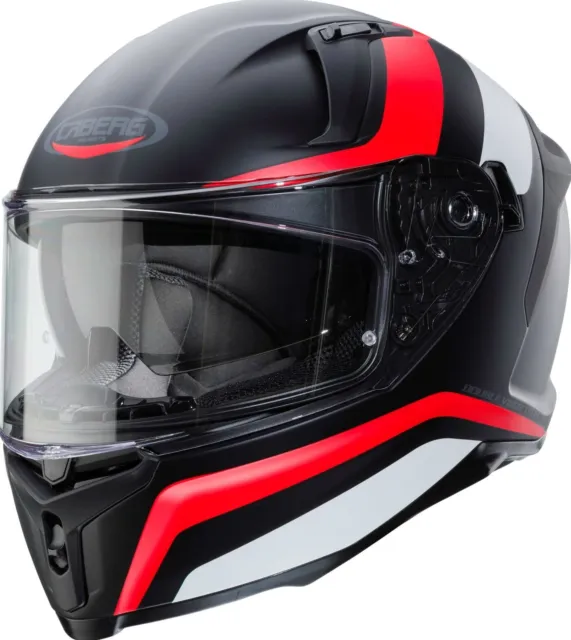 Caberg Integralhelm Avalon Blast Matt Schwarz/Weiß/Fluo Rot