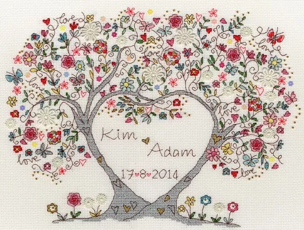 Bothy Threads ~ Counted Cross Stitch Kit ~ Love Blossoms