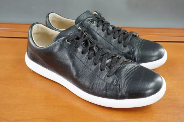 COLE HAAN GRAND Crosscourt Shoes Women 7.5 Black Leather Lace Up Casual ...