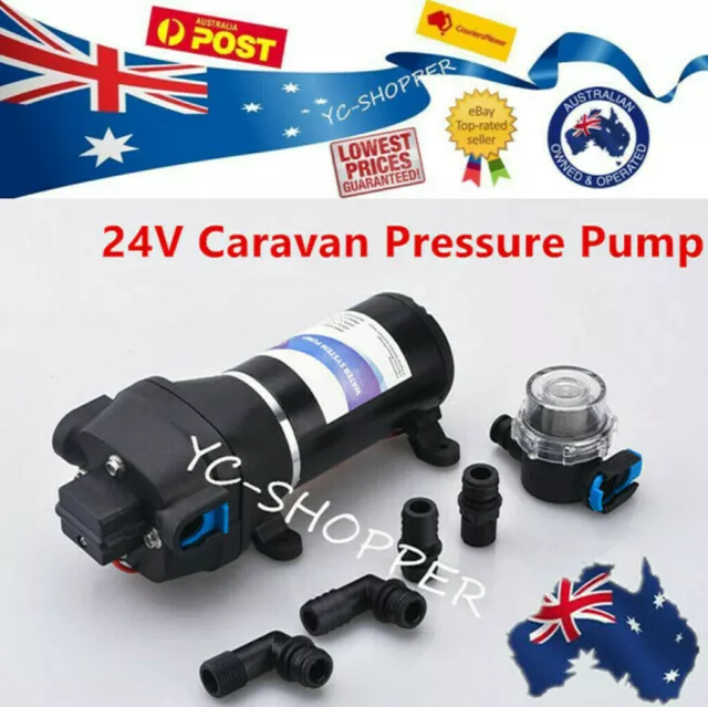 24 Volt CARAVAN BUS RV FARM WATER PUMP 17 L/min 60PSI