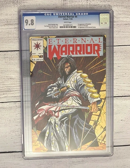 Eternal Warrior #4 CGC 9.8 1992 first 1st appearance Bloodshot While Pages