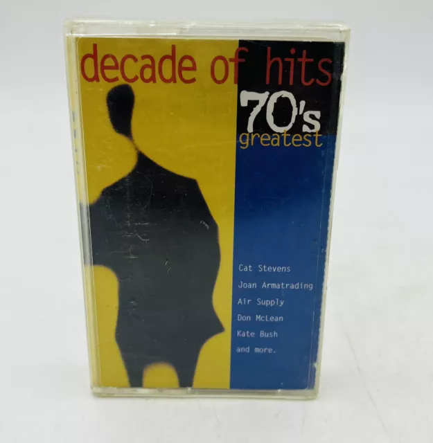 DECADES OF HITS 70s Greatest Cassette Tape Cat Stevens Kate Bush Air ...