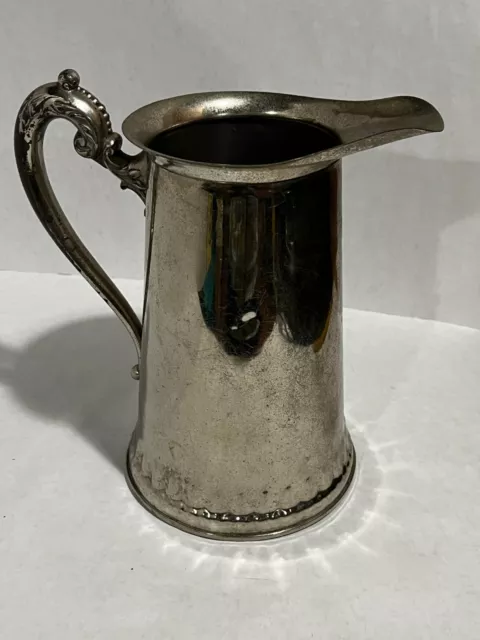 Royal Rochester Silver plate Pitcher, Vintage, shows wear