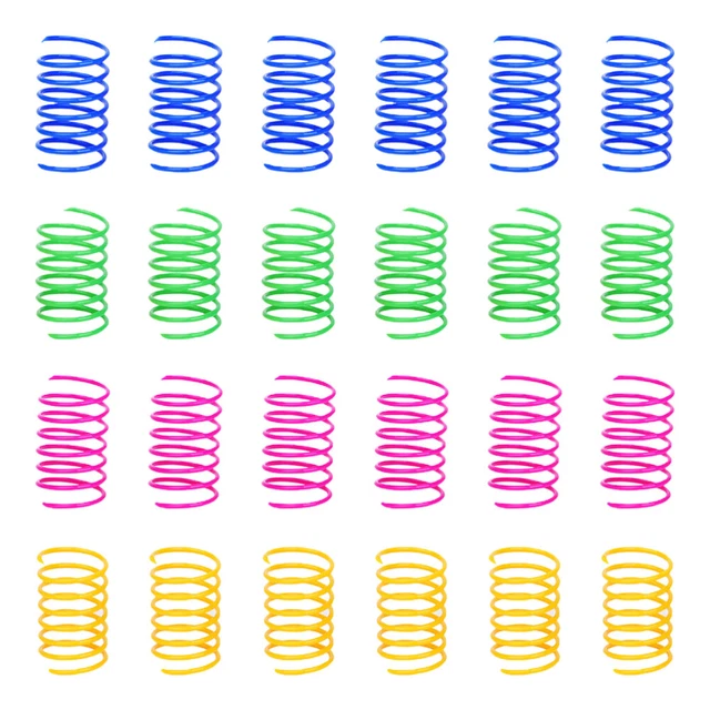 36 Pcs Cat Swatting Spring Cat Spiral Springs Plastic Coil Spiral Springs