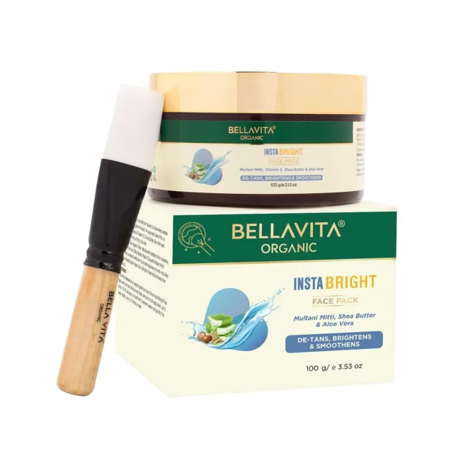 Bella Vita Organic Face Pack for DeTan, Glowing Skin, Oil Control, Acne, Pimples