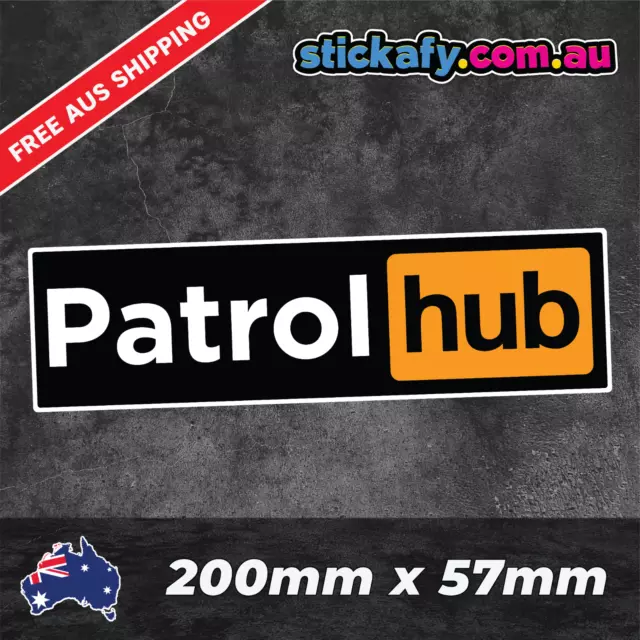 Patrol Hub Sticker Funny Laptop Car Window Bumper JDM decal 4wd 4x4 ute