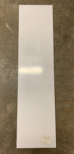 3/8”x12”x48” Natural HDPE (High Density Polyethylene)