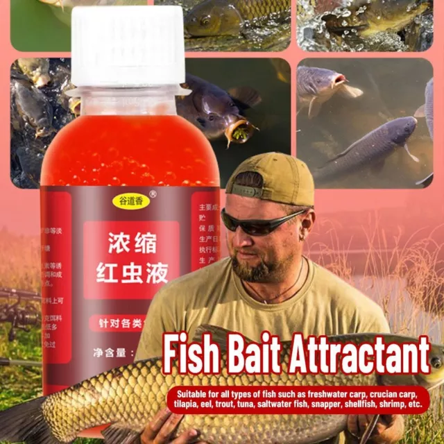 Atractores de peces de alta concentración cebo lombriz roja cebo de peces aroma atractivo