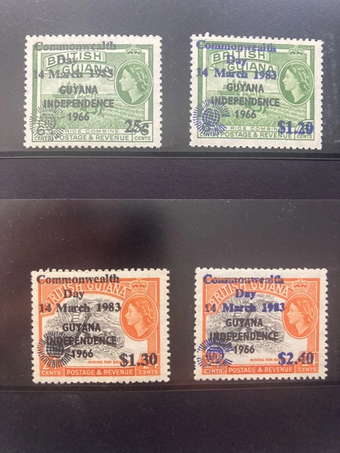 Guyana 1983 Satz Commonwealth Day postfrisch mehrfacher Überdruck