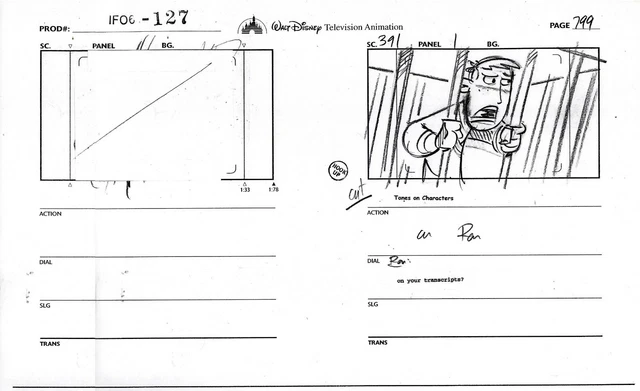 Kim Possible Script DISNEY'S KIM POSSIBLE 2002 Studio COPY Storyboard Page Walt Disney ...