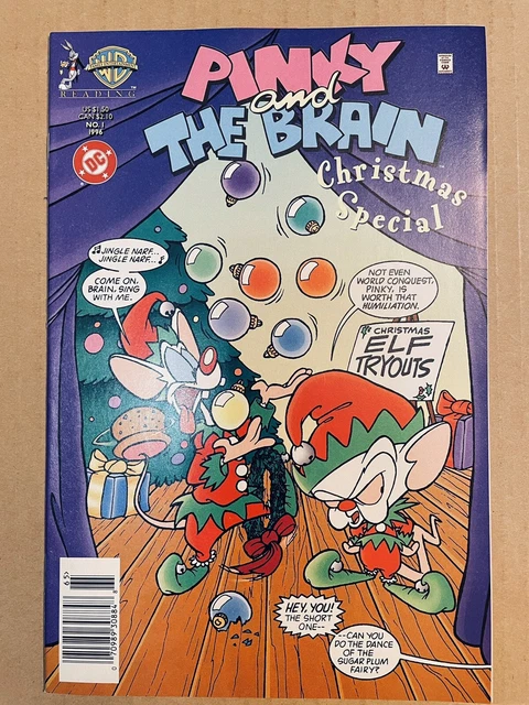 Pinky And The Brain Christmas Special #1 (1995) Newsstand Nm Dc Comics