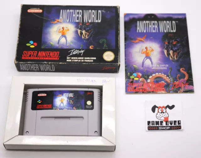 Jeu ANOTHER WORLD sur Super Nintendo SNES PAL 100% authentic