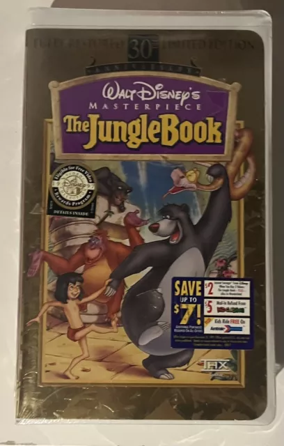 SEALED Walt Disneys The Jungle Book Masterpiece Limited Edition VHS