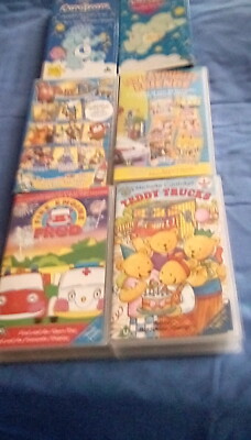VCR/VHS CASSETTE Tapes Fred Fire Engine, Teddy Trucks, Telly Tots & 3
