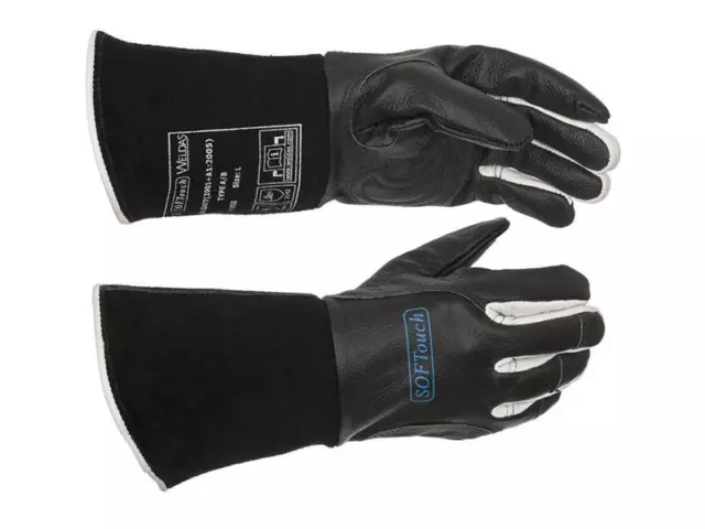 WELDAS SOFTouch TIG, MIG, MMA Welding Gloves, Size: M, L, XL, XXL HIGH QUALITY