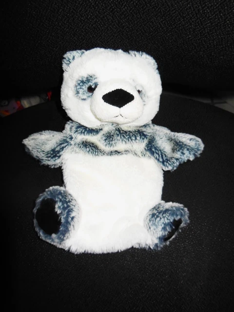 doudou marionnette panda blanc noir CREATIONS DANI tout doux