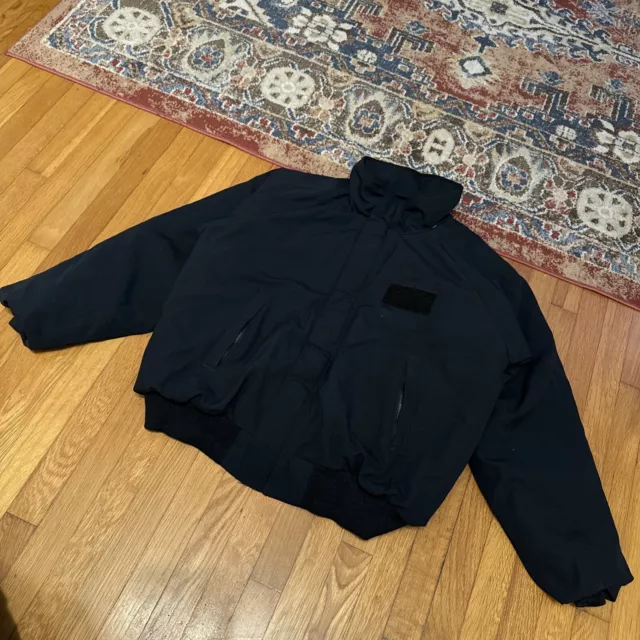 USN US NAVY Shipboard Cold Weather Flame Resistant Jacket Blue Big Size XXL 150.00 PicClick