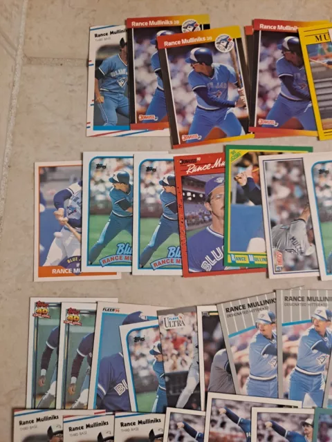 Rance Mulliniks: Lot of 70 cards.....22 DIFFERENT / Baseball TULARE NATIVE