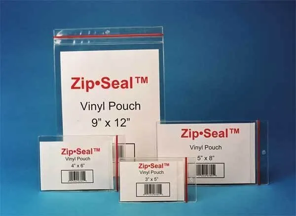 HOL-DEX Zip Seal Pouch, Magnetic, 4x8, PK25 , ZSM-58