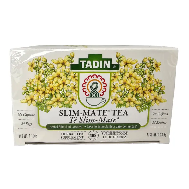 Tadin Slim-Mate Herbal Tea. Caffeine-Free Weight Loss Aid. 24 Bags. 1.18 oz
