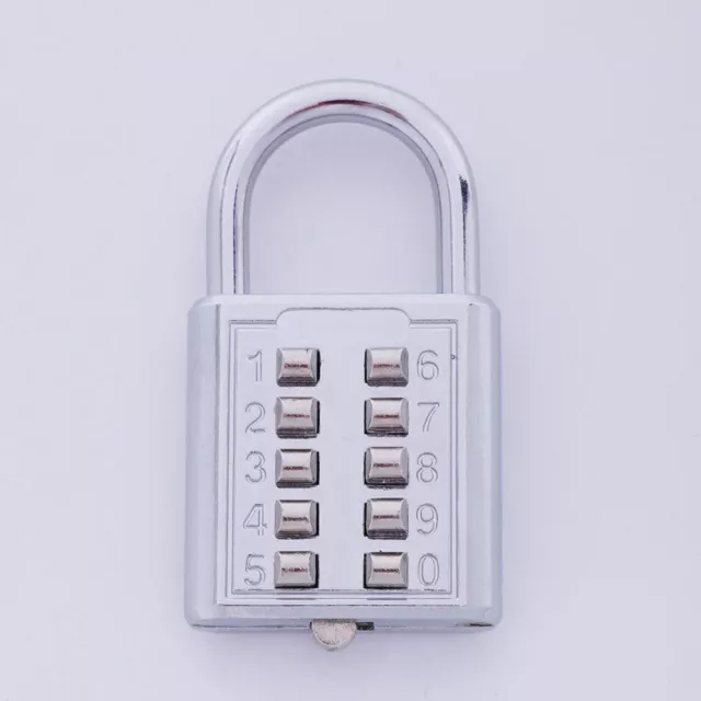 -theft Button Combination Padlock Digit Push Password Lock Zinc Alloy7005
