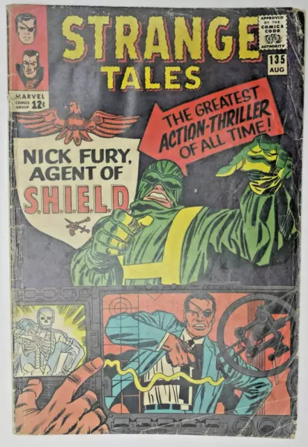 Strange Tales #135 1st App of Nick Fury Agent of Shield Marvel Comics (1965)