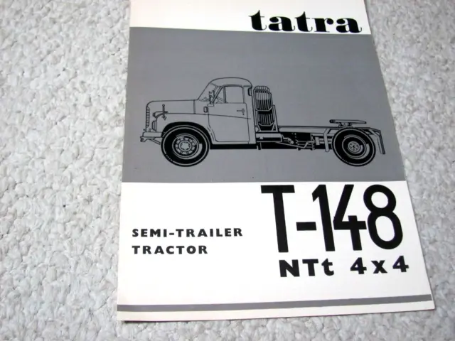 1970's TATRA T-148 NTt 4x4 (CSSR) SALES BROCHURE