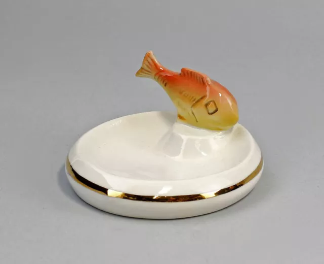 9941231 Porzellan Schale mit Fisch Ens 9x7x4cm