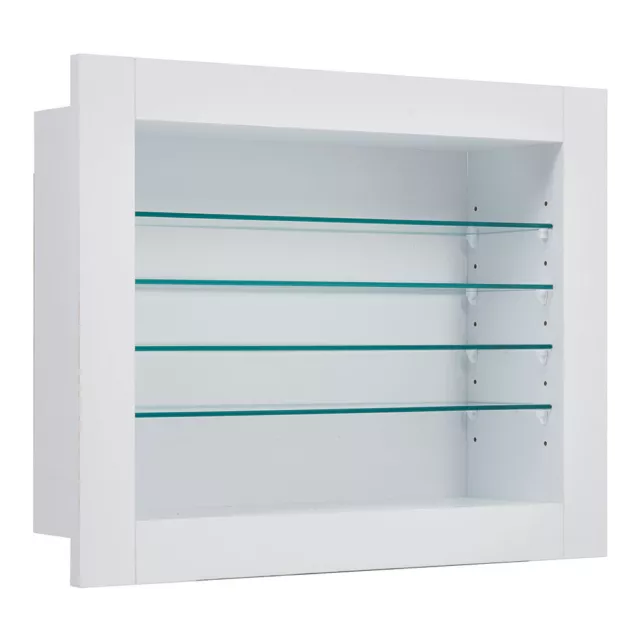 50 X 63 cm Modern Wall Display Cabinet Glass Laminated Models Collections Shelf