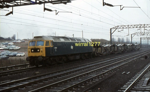 ORIGINAL RAILWAY SLIDE Class 47 47017 at Colchester 03.80 £3.50 ...