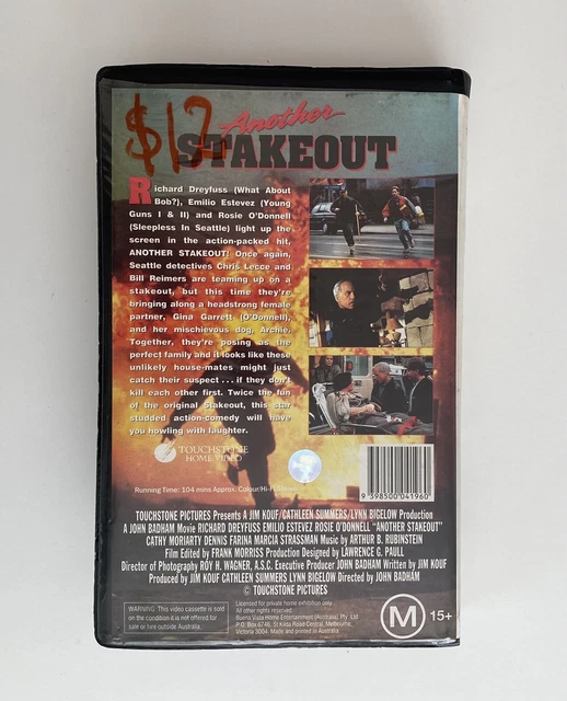 ANOTHER STAKEOUT [VHS] Touchstone Home Video Big Box Ex-Rental Tape ...