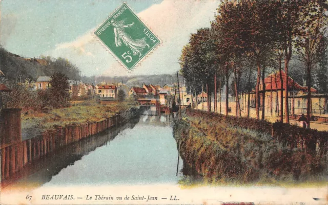 CPA Beauvais le Thérain vu sur Saint-Jean (128855)