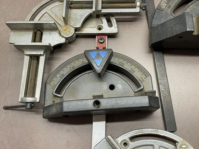 Vintage Lot Of Miter Gauges Craftsman & 2 Adjustable Clamps Assortment 3