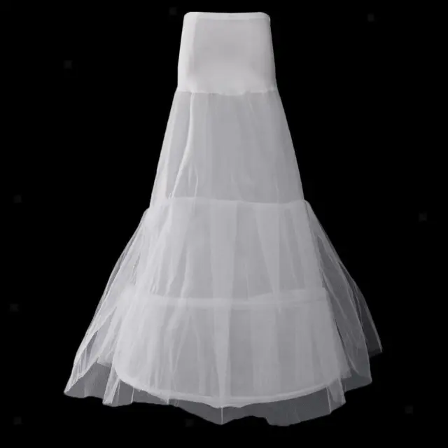 Wedding Bridal Underskirt Fishtail Mermaid Petticoat Party Dress Crinoline