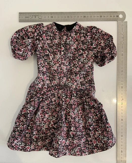 Belle Robe En Cotonnade Fleurie Pour Poupee Ancienne Jumeau, Bru, Steiner, Sfbj